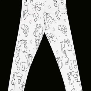 Unicorn  Color My Leggings for kids